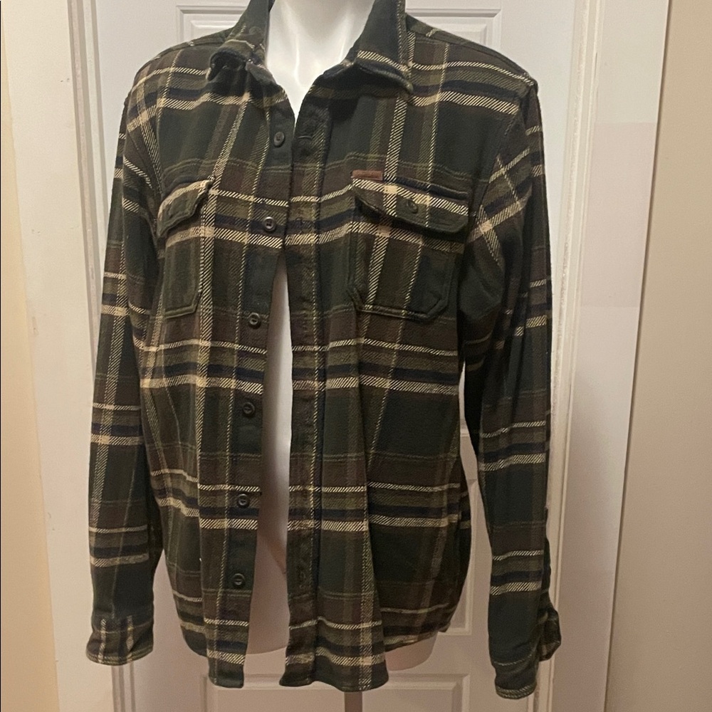 Plaid Button-Up Shirt